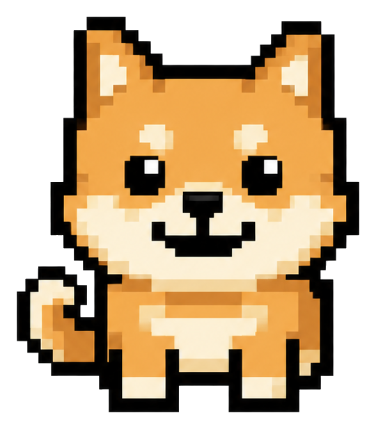 TradeDog pixel dog mascot